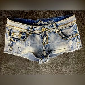 Almost Famous Embroidery Denim Shorts 9